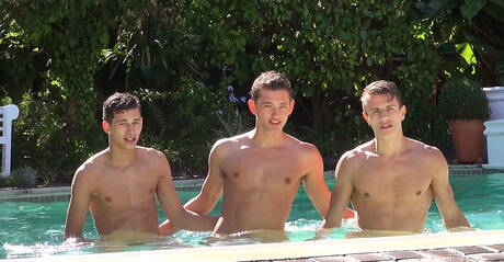 Belami Online: Jarrod Lanvin, Benoit Ulliel and Henrik Bjorn have a threesome pleasure at pool