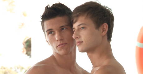 Belami Online: Hot czech dudes young Bastian Dufy and beautiful boy Enrique Vera in dick sucking scene