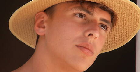 Belami Online: Hot buddies Justin Saradon, Jerry Hannan and Tommy Poulain have 3some anal sex outside