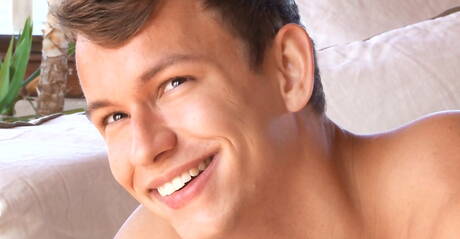 Czech young boy Andy Mcallister wanking outdoor