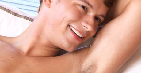 Czech young boy Andy Mcallister wanking outdoor