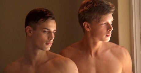 Helmut, Christian Lundgren, Hoyt, Jerome fucking each other in bathroom