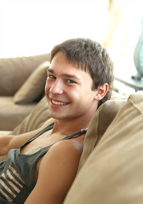 Czech young Tim Campbell posing nude and showing hot butt