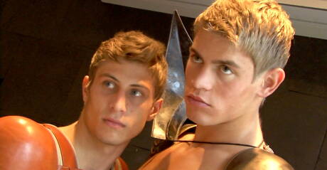 Czech hunky guy Dolph Lambert jack off his dick outdoor