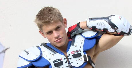 Belami Online: Czech hunky guy Dolph Lambert jack off his dick outdoor