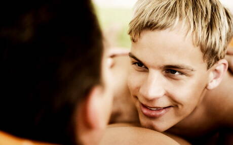 Slovak stud Alex Orioli and czech superstud Luke Hamill fuck ass after blowjob