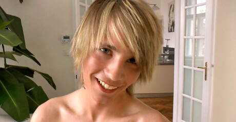 Well-built Simon jerk off his cock