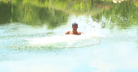 Czech superstud Rocco Alfieri jerk off outdoor