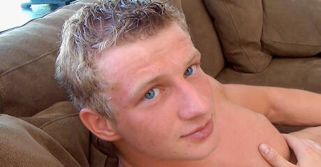 Strong bull Clint teasing his cock