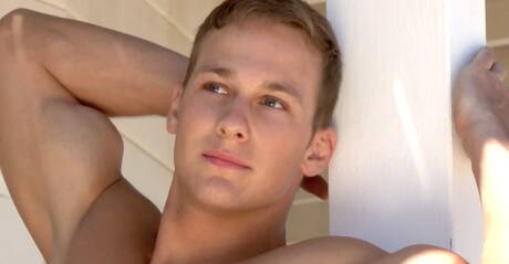 Belami Online: Czech tough guy Marcel Gassion jack off his dick outdoor