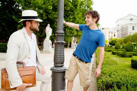 Due ragazzi americani, il ben fatto Calvin Banks e il lontre Colby Keller, in una bollente azione omosessuale all