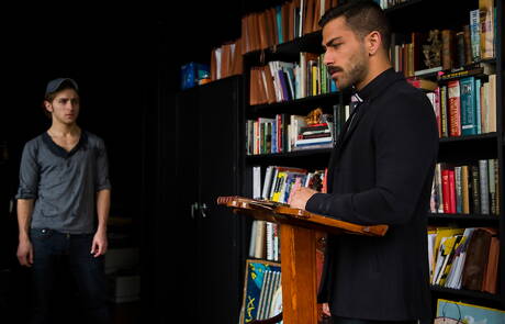 Two american boys hairy stud Adam Ramzi and beefcake Calvin Banks fuck ass after sucking dick outdoor