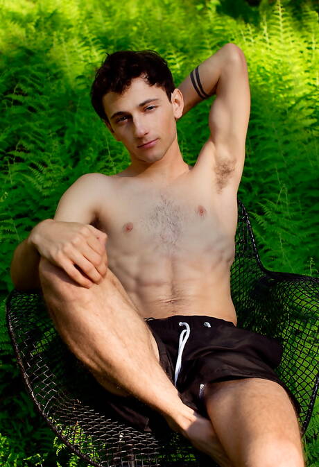 Nice american boys hunky guy Calvin Banks and young boy Cole Claire jerk off in the pool