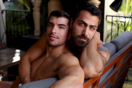 Cocky Boys: Nice american boys hairy stud Adam Ramzi and beefy Jeremy Spreadums banged each other