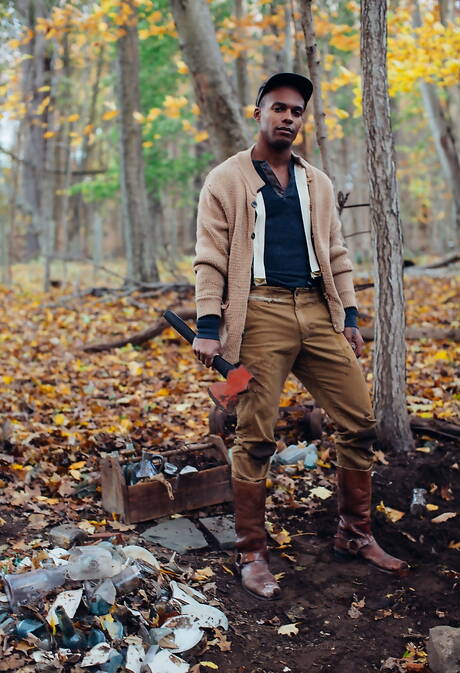 Cocky Boys: Famous americans, beefy Jacen Zhu and young Sean Ford in black on white sex outdoor