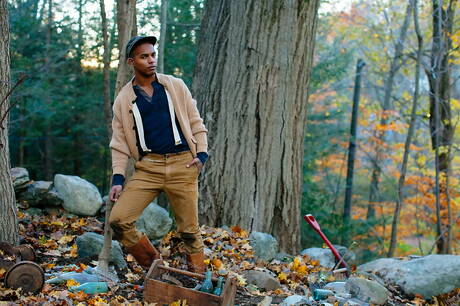 Berühmte Amerikaner, der bullige Jacen Zhu und der junge Sean Ford beim Schwarz-Weiß-Sex im Freien