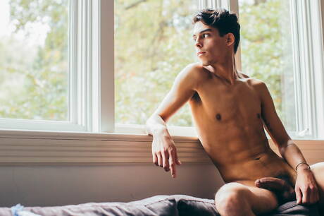 Cocky Boys: Pretty american guys beefy Justin Matthews and beefcake Nico Leon drilling an ass