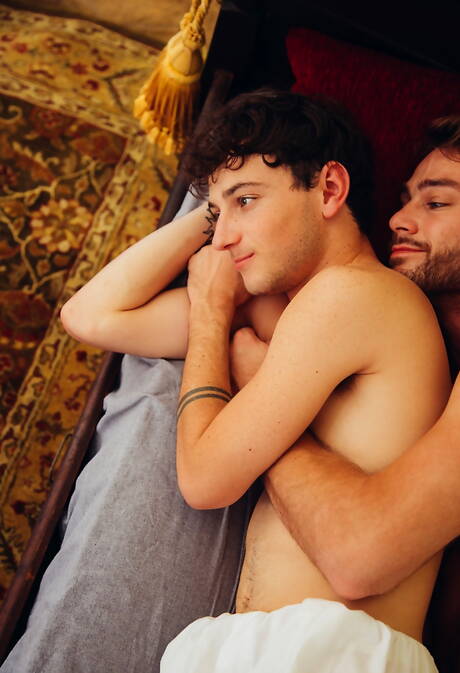 American stars twink Cole Claire and otter Max Adonis in hard anal sex outdoor