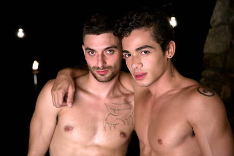 Latino muscular Ashton Summers and american pretty boy Dillon Rossi love each other