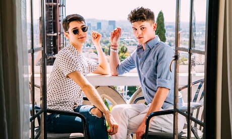 Nice american guys young Avery Jones and muscular Blake Mitchell fuck after dick sucking