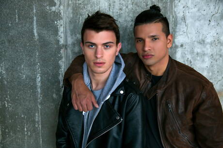 Cocky Boys: Strongman Alexander King and well-built Frankie Valentine have anal sex