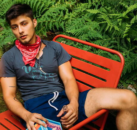 Cocky Boys: American pornstars twink Angel Rivera and young boy Sean Ford drilling an ass outdoor