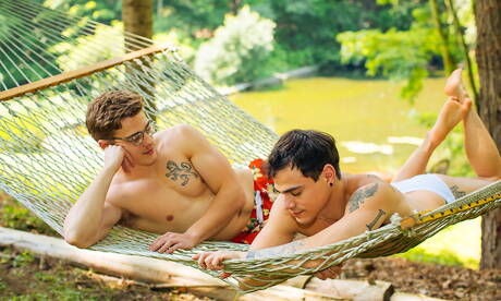 Les célèbres Américains, le beau Blake Mitchell et le beau Levi Karter s