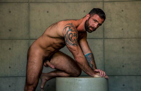 Nice american guys otter Adam Ramzi and gay bear Jake Nicola in cock sucking scene