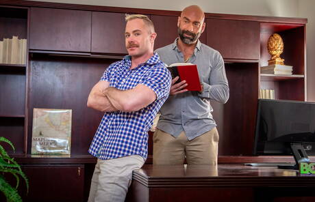 American stars bear Drew Sebastian and tough guy Trent Atkins make a love