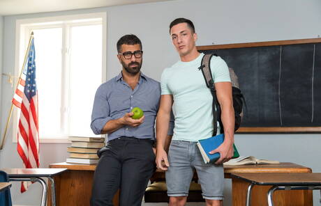 Hot american guys otter Adam Ramzi and beefcake Tristan Hunter sucking and fucking each other