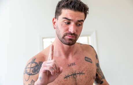 American twink Andy Taylor and french superstud Chris Damned get naked and showing ass