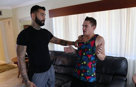 Puerto rican tough guy Rikk York and american pretty boy Johnny Hunter banged each other