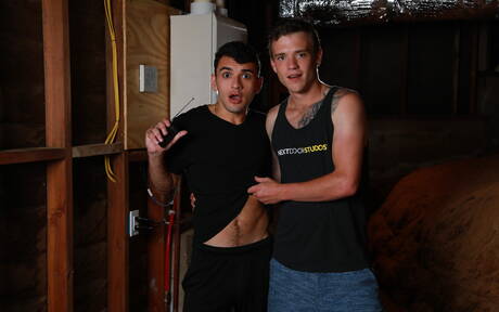 Hot american dudes beefcake Scott Finn and hunky guy Daniel Greene have a hot sex