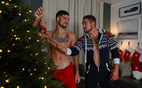 美國帥哥Dante Colle和毛茸茸的帥哥Leeroy Jones上演熱辣情侶戲