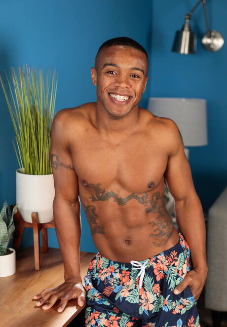 Nice american boys strongman Justin Matthews and hunky guy Jake Waters in hot interracial ass fuck action on beach