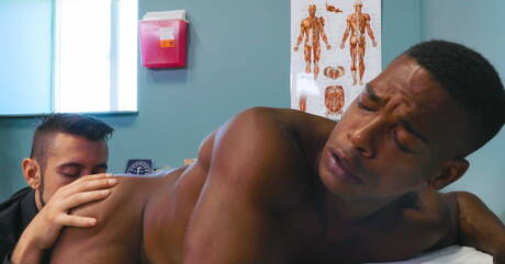 I simpatici amici americani Dante Colle e Adrian Hart, entrambi duri, si amano in modo interrazziale