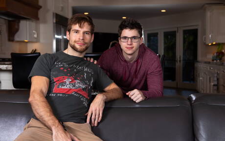 Hot american dudes well-built Will Braun and well-built David Skylar have a good anal sex