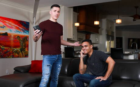 Hot american dudes hunky guy Anthony Moore and beefy Tristan Hunter in hot homosexual action outdoor