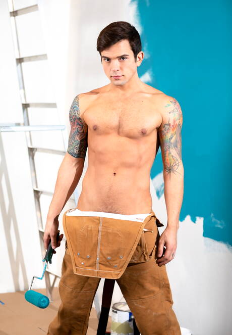 Der hübsche amerikanische Pornostar Ryan Jordan und die bullige Dakota Payne haben heißen Analsex