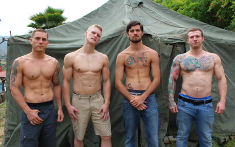 Next Door Studios: Leeroy Jones, Mike, Blake Effortly, Mike Obrian having fun together outside