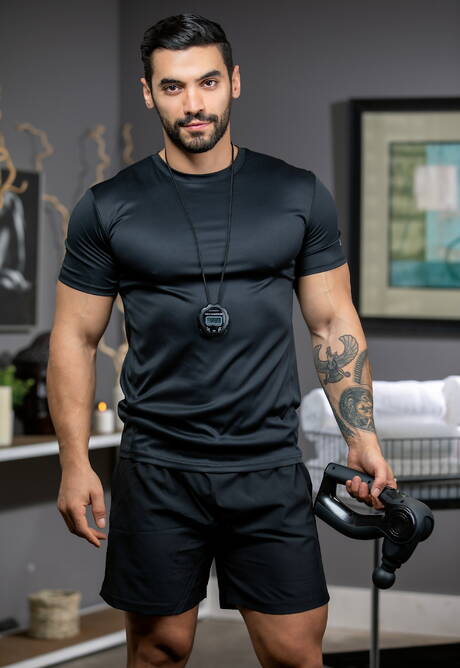 Hot House: Nice american buddies beefcake Arad Winwin and muscular Logan Cross have anal sex