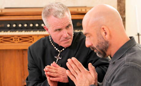 Two american dudes mature bear Drew Sebastian and hairy bear Dale Savage ride a cock with fisting