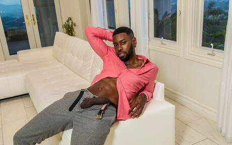 American hunk Nick Capra and  Taye Scott in black on white sex