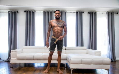 Noir Male: Hot buddies Armond Rizzo, Aaron Reese and Mr. Cali in threesome fuck scene