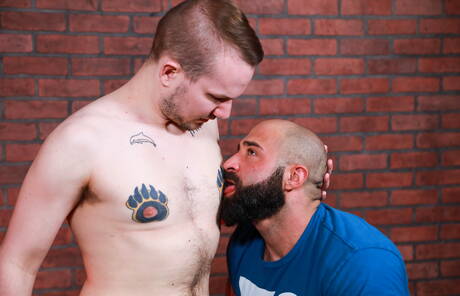 Pride Studios: American mature bear Atlas Grant and  Devin Tyler sucking and screwing each other with fisting
