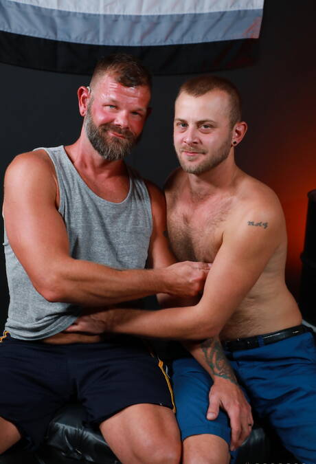 Pride Studios: American hairy stud Chandler Scott and  Bubba Dip have anal sex