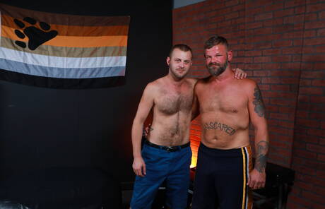 American hairy stud Chandler Scott and  Bubba Dip have anal sex