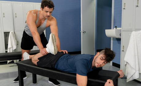 American stud Nate Grimes and  Ace Stallion have a good anal sex with fisting