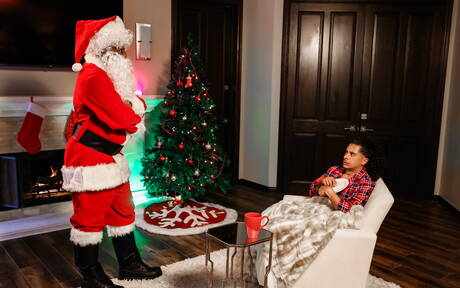 Latin tranny Armond Rizzo playng sex cosplay with JD