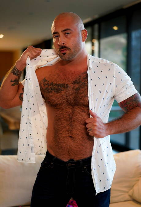 American husky guy Nick Fitt and  Jax Phoenix in hard anal sex